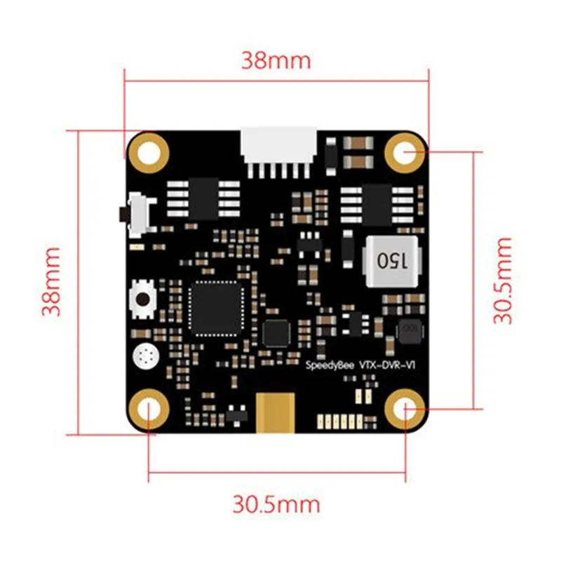 Встроенный видеорегистратор Speedy bee 5 8G 48CH 600 мВт VTX поддержка Betaflight CMS управление/IRC