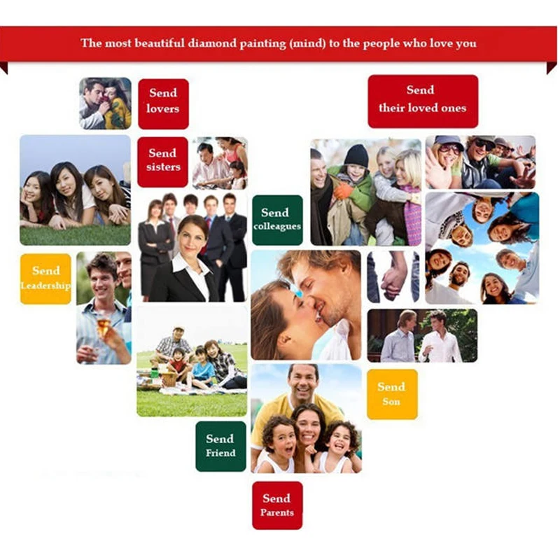 Набор для алмазной вышивки Алмазная мозаика с блестящими красными цветами на