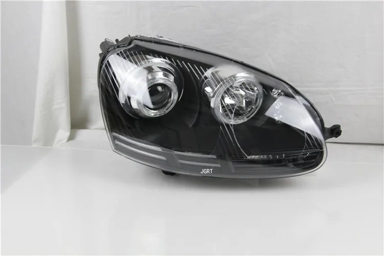 2 шт. автомобильный стиль светодиодный фары для vw Jetta 2006-2011 для Jetta головной фонарь светодиодный DRL объектив двойной луч H7 HID Xenon bi xenon объектив