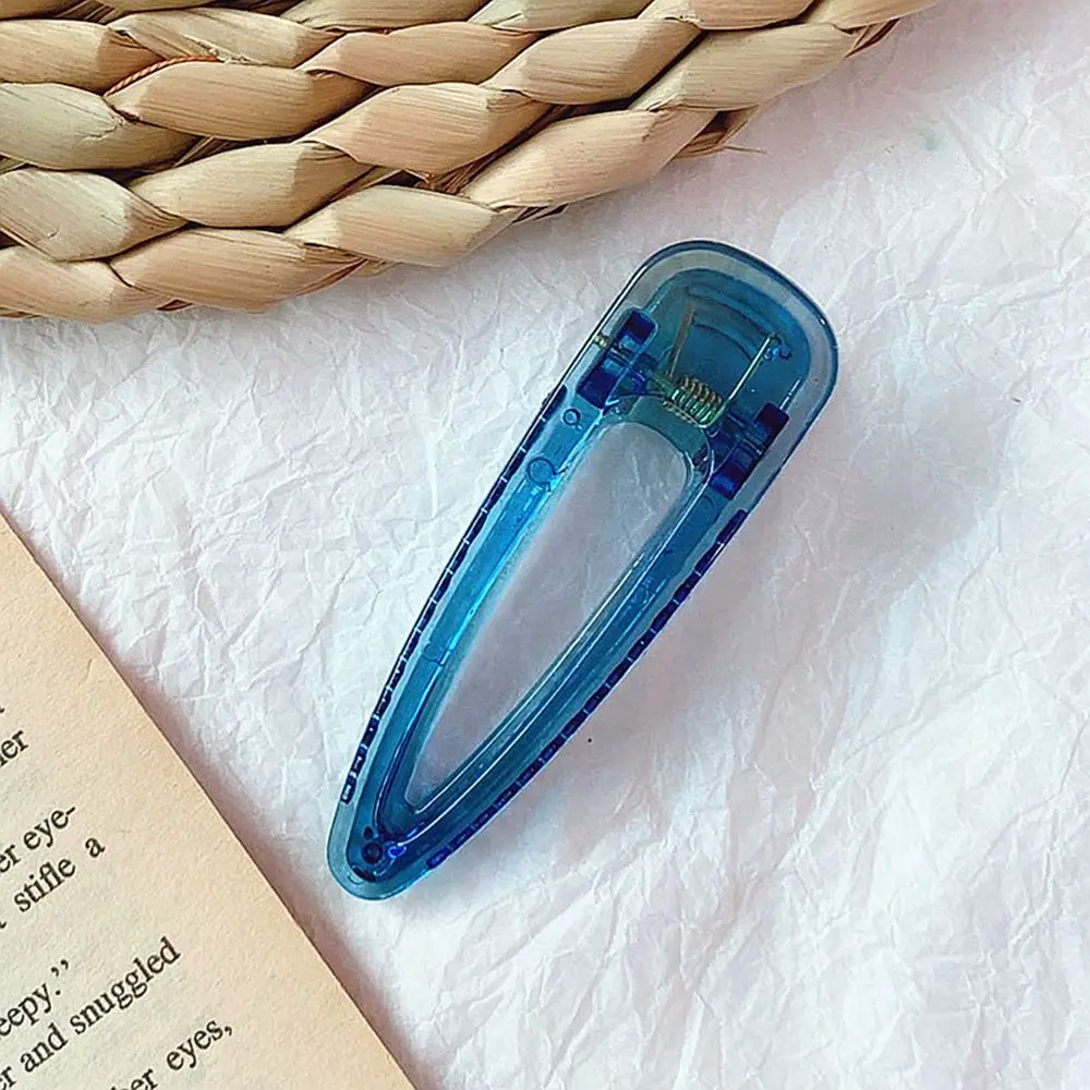 Прозрачная заколка для волос Duckbill в Корейском стиле яркие флуоресцентные