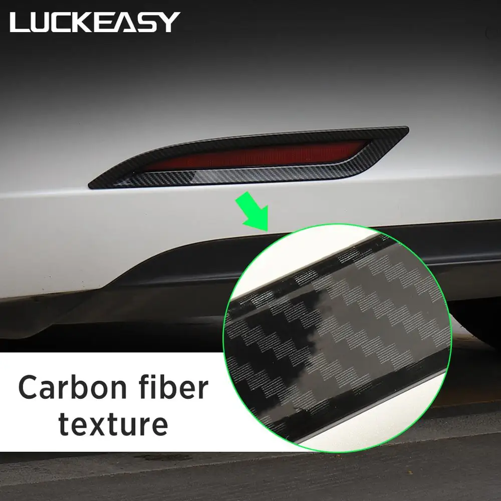 Автомобильный задний противотуманный фонарь LUCKEASY декоративная крышка для Tesla Model