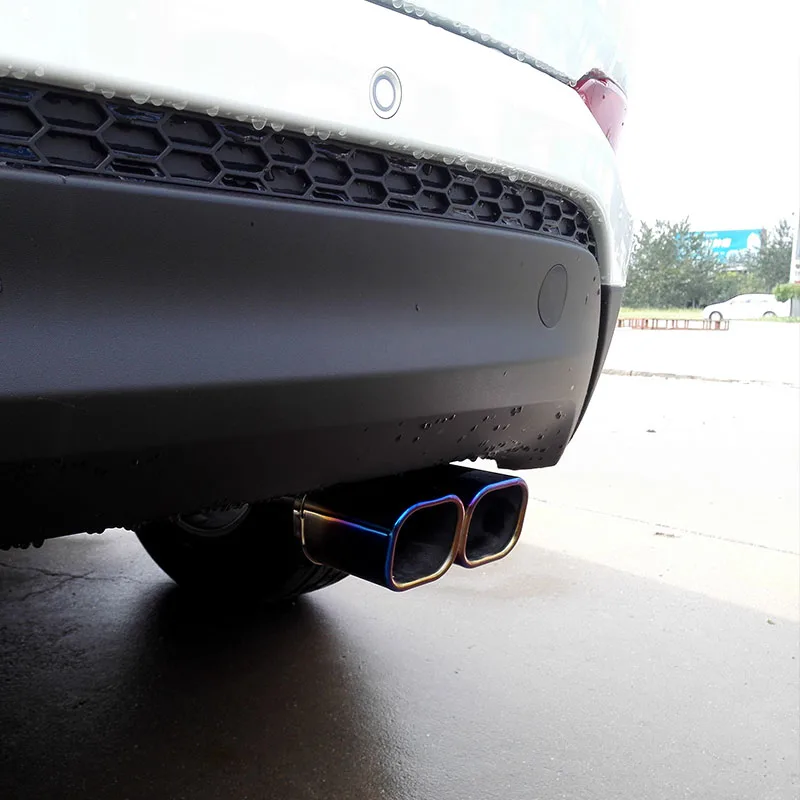 MONTFORD Авто Нержавеющая сталь сзади хвост глушитель Конец трубы выхлопной Совет