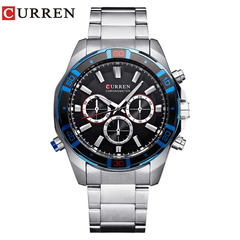 Curren 2019 часы Мужские кварцевые Relogio Masculino Relojes Hombre спортивные аналоговые