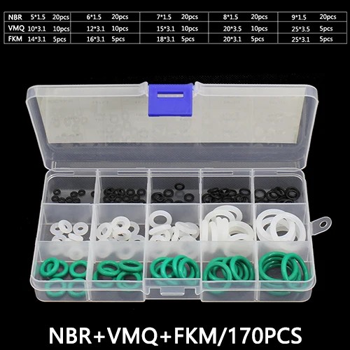 black white green x1 PCP Пейнтбольная прочная розетка уплотнительное кольцо силиконовый NBR VMQ FKM Красный Черный Белый Зеленый прокладка замена БЫСТРОРАЗЪЕМНАЯ муфта фитинги - Цвет: black white green x1