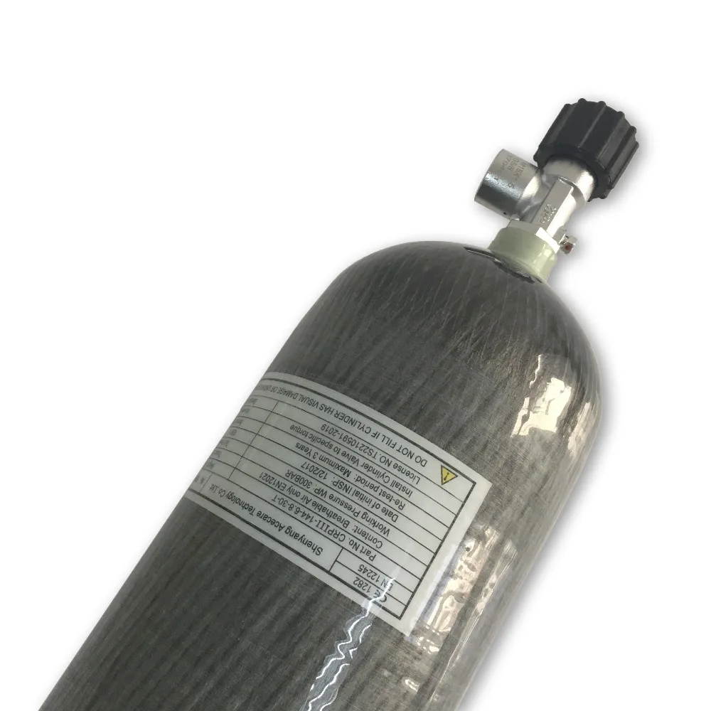 AC16810 6.8L 30Mpa бак с клапаном гПа углеродного волокна цилиндра Охота Аксессуары