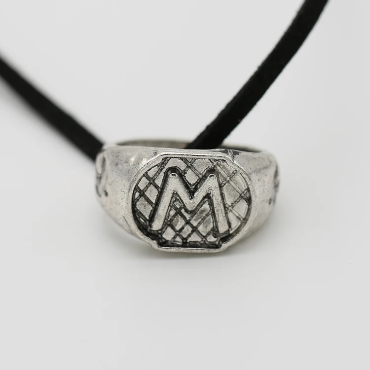 M Mortal Instru мужчины ts город ожерелье из костей Винтаж Morgenstern Herondale Lightwood семья shadowhunter кулон для мужчин оптом - Окраска металла: M