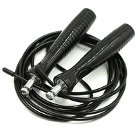 crossfit fitness rope training jump rope cable ball bearings non slip handle adjustable skip speed rope for boxing mma training