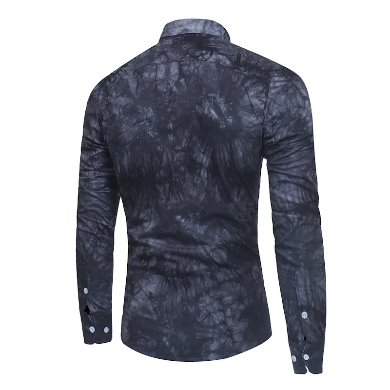 

Brand New Style Spring Men Cotton Long-sleeved Shirts Fashion Classic Men Printing Shirts For Male Nice M-2XL