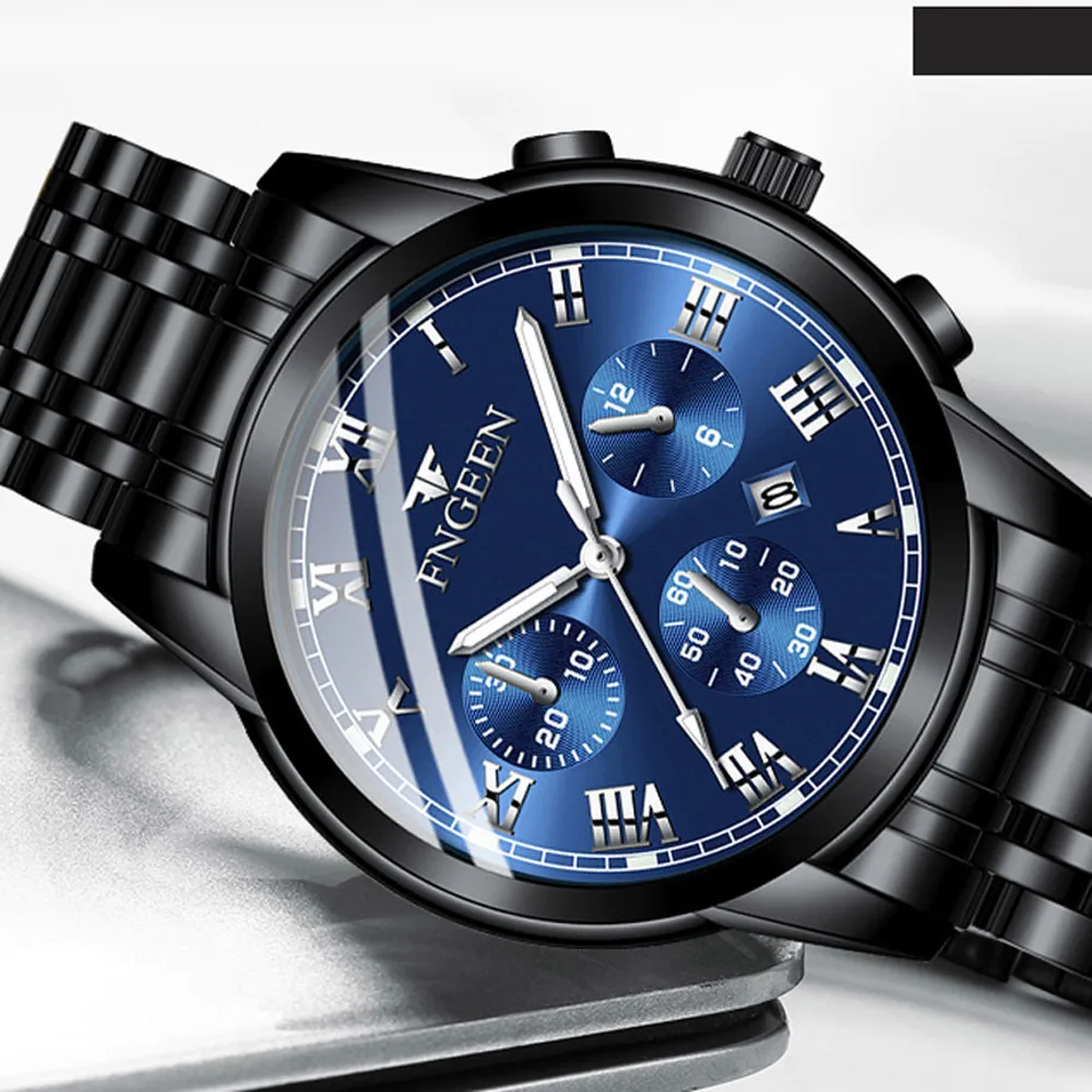 FNGEEN Relojes Hombre часы мужские модные спортивные кварцевые наручные Роскошные деловые