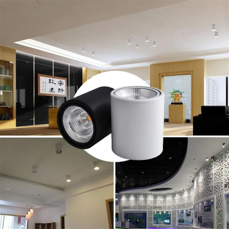 

10W 15W 20W Surface Mounted COB LED Downlights LED Ceiling Down Lamp Kitchen Bathroom Dimmable LED COB Downlights Lamp