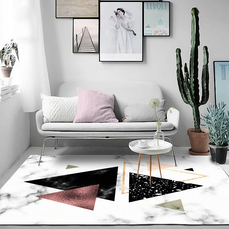 Нордическая имитация белого черного мрамора геометрия темно синий дверной