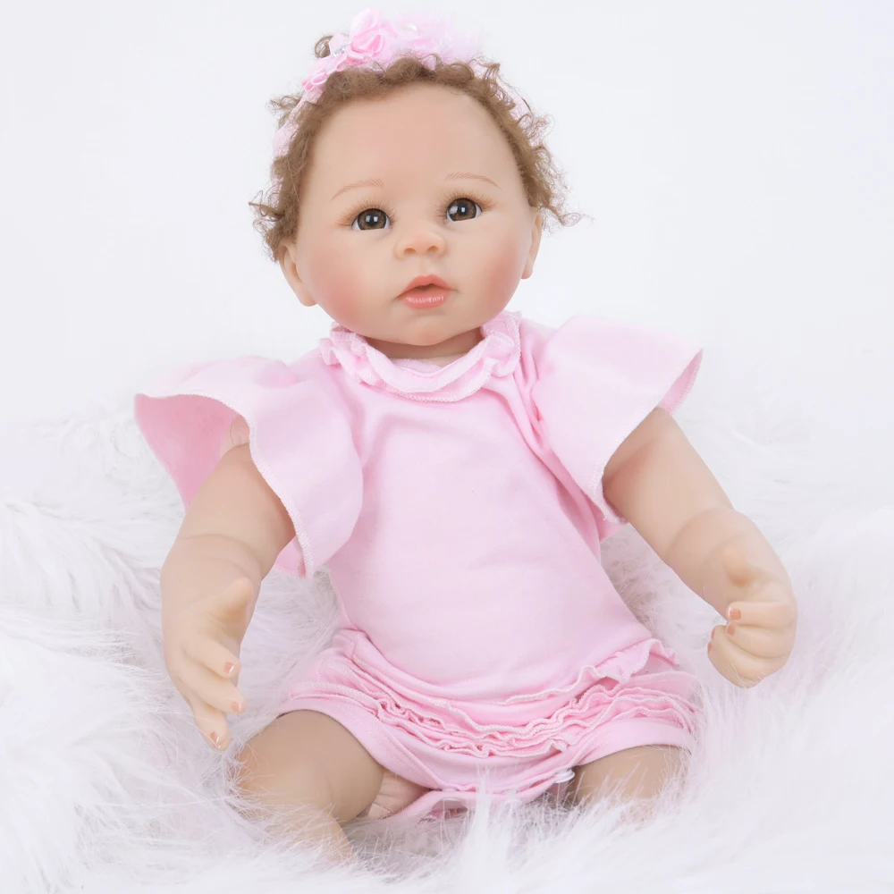 22&quot 55cm Reborn Soft Cloth Body Bebe Realistic Boneca Kids XMas Gift Sleeping Playmates | Игрушки и хобби