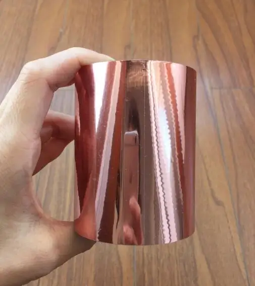 rose gold Переводная бумага для горячего тиснения, высокое качество, горячая Распродажа, цветная пленка для горячего тиснения, 80 мм x 120 м - Цвет: rose gold