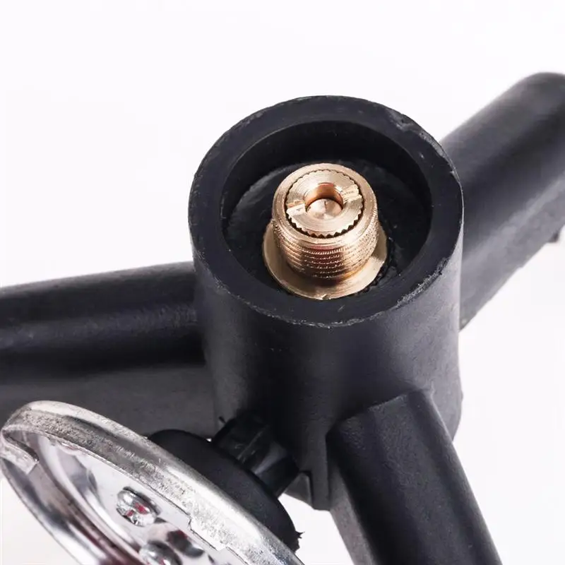 2 шт Открытый Треугольник три ноги передачи головы пропан бак пополнения адаптер для пикника барбекю (черный