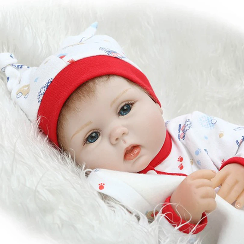 40 см Силиконовая Кукла Reborn Babies игрушки 16 дюймов куклы для новорожденных мягкие