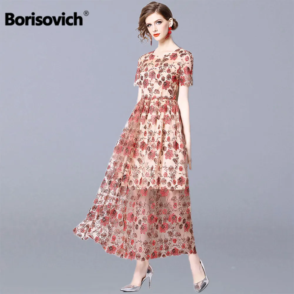 Женское вечернее платье Borisovich Элегантное Длинное Платье трапециевидной формы с