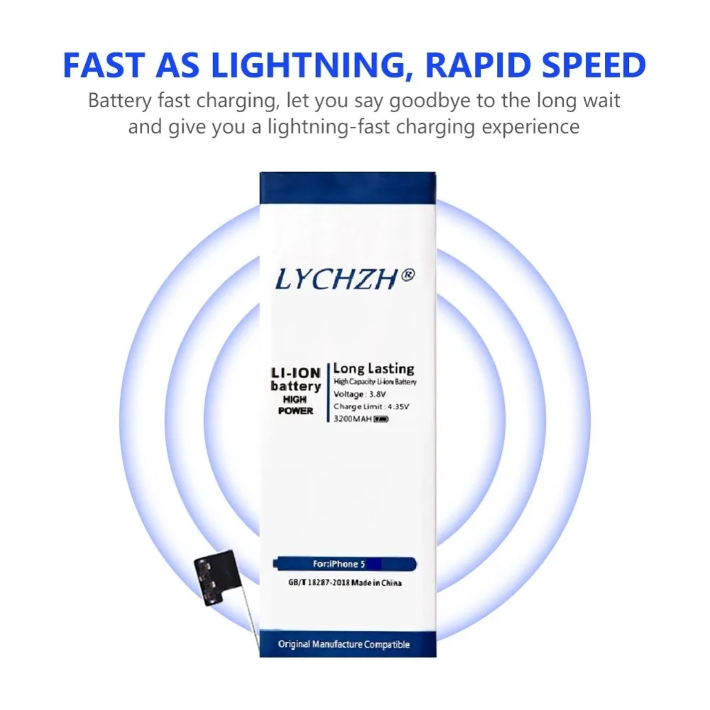 Новинка 3200mAh Сменные Аккумуляторы для Apple iphone 5 батарея для iphone 5 5G батарея+ Бесплатные инструменты Наборы