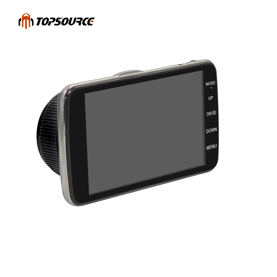 Topsource 4 &quotМини Автомобильный видеорегистратор Full 1080 P двойной объектив 8