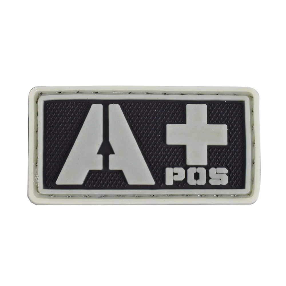Black White Emersongear ПВХ патч крови Тип+ тактический Пейнтбол Охота оборудования Wargame ПВХ крови патч зеленый черный em5514 - Цвет: Black White