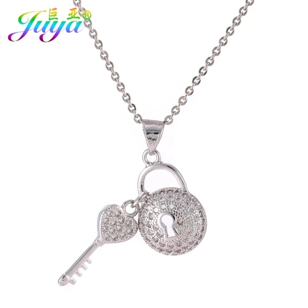 5pcs white necklaces DIY женские модные украшения с шармами, выложенный циркон, золото/серебряный в форме сердца, брелок, подвеска, подвески, аксессуары - Окраска металла: 5pcs white necklaces