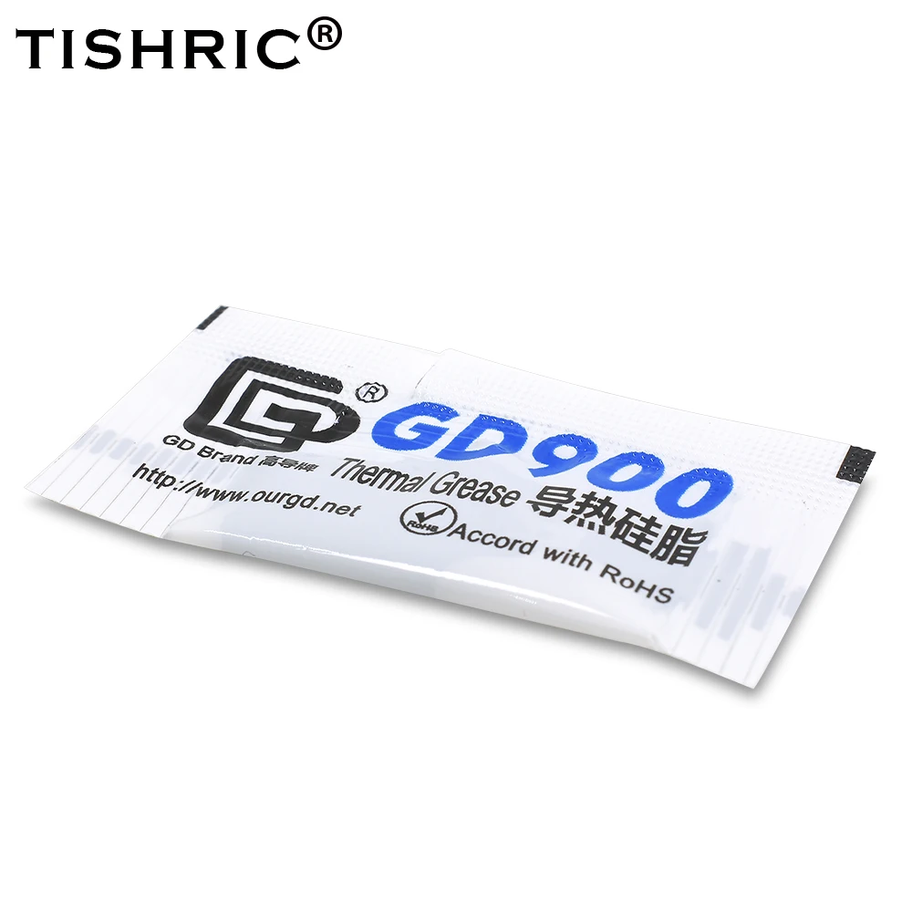 Tishric 0,5 г 200 шт. GD900 кулер для процессора термопаста СОЕДИНЕНИЕ силиконовый пластырь радиатор процессор термопаста Termica