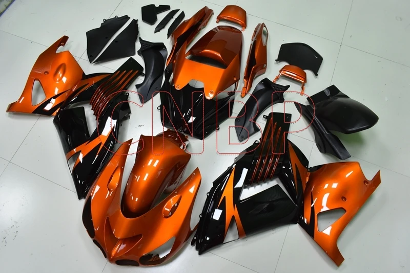 Комплекты обтекателей для Kawasaki Zx14r 2006 2011 оранжевый черный обтекатель из АБС
