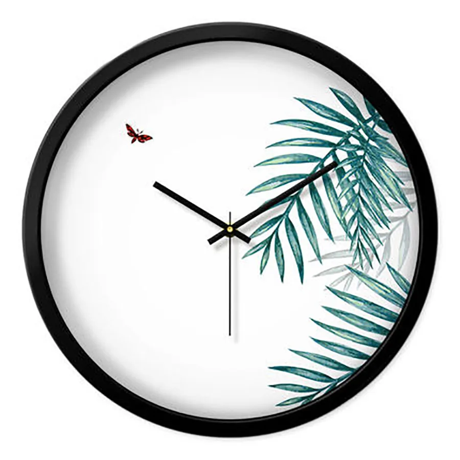 Настенные часы ZB179 для гостиной с изображением растений креативные приборы
