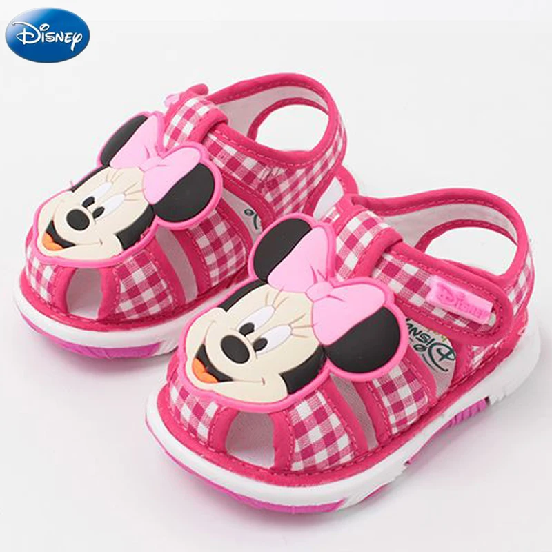 Новинка 2018 года сандалии для девочек Disney с Микки и Минни детская пляжная обувь