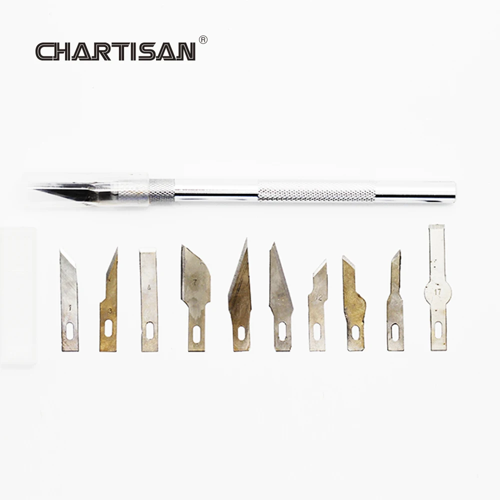 Нож для резьбы CHARTISAN с 11 лезвиями ручка МОДЕЛЬ печатной платы инструмент