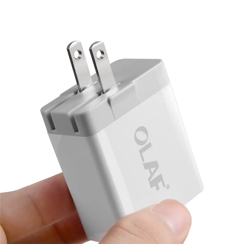 Олаф 3 порта быстрое зарядное устройство QC 3,0 30 Вт USB зарядное устройство для iphone 7 8 ipad samsung S8 huawei Xiaomi быстрое зарядное устройство QC3.0 EU/US разъем - Тип штекера: US