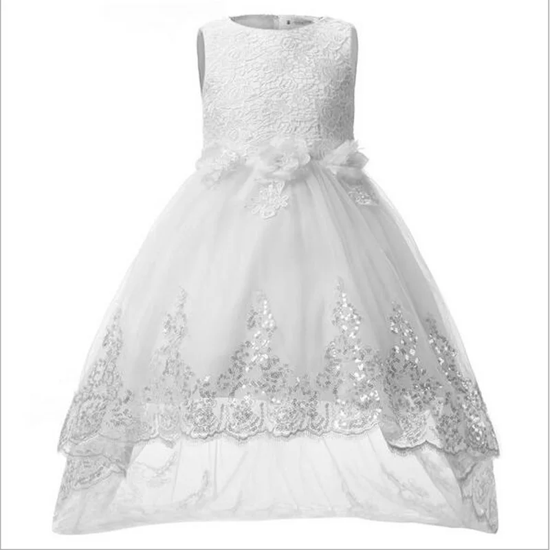 Christmas High Quality Design 2020 New Fashion Girls Dress Princess Wedding Trailer Dresses Flower Children Clothes | Детская одежда и