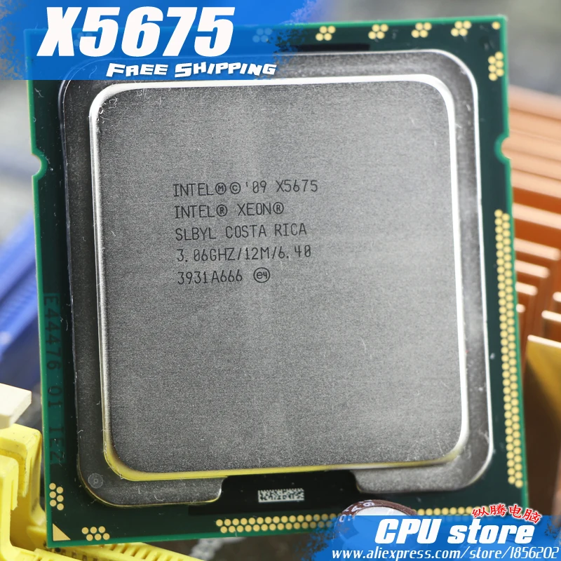 Процессор Intel Xeon X5675 3 06 ГГц LGA1366/12 МБ L3 95 Вт кэш-памяти шесть ядер серверный ЦП