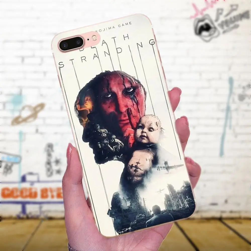 Мягкий чехол для мобильного телефона Apple iPhone X XS Max XR 4 4S 5 5C 5S SE 6 6S 7 8 Plus Death Stranding