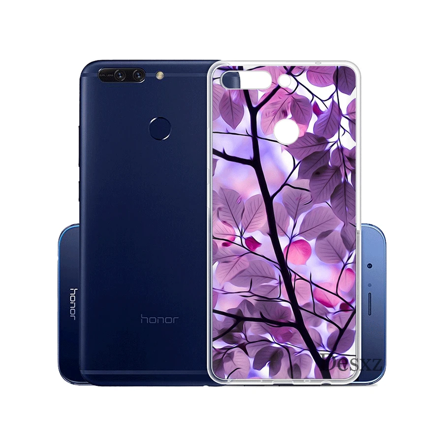 Чехол для телефона конфетный цвет художественный лист Huawei Honor Note 6A 6C 7A 7X 7C Pro 8 9 10 Lite