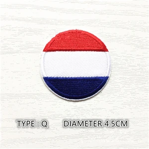 TYPE Q AHYONNIEX 10 шт. вышитый мир Китай США Frace круглый флаг патчи пришить нарукавная нашивка для одежды значок для рюкзака стикер DIY Аппликация - Цвет: TYPE Q