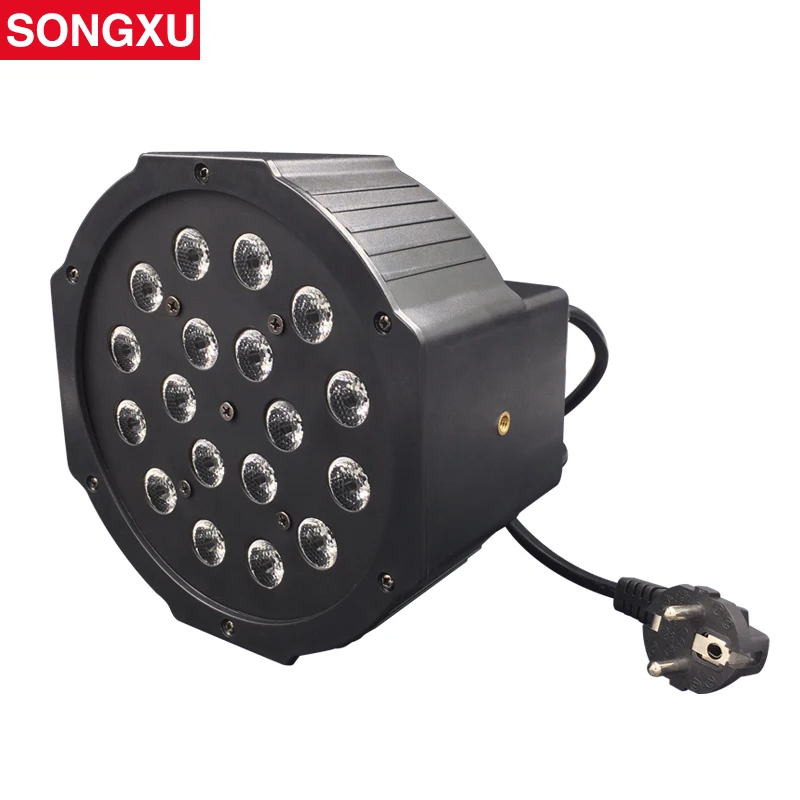 led rgb 18*1w плоские номинальной света для дискотек домашний праздник