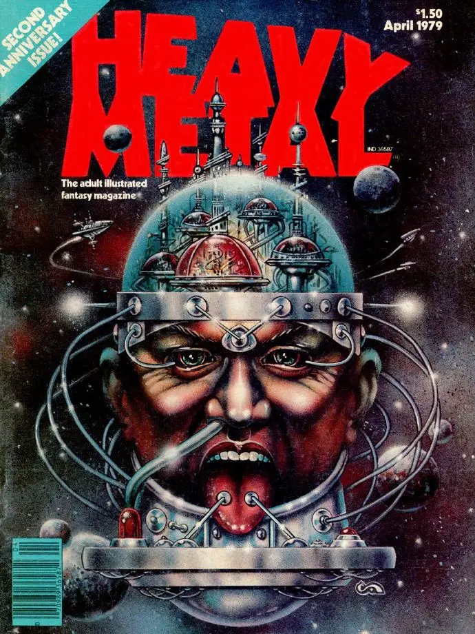 Ranx is Back Sci Fi Heavy Metal для взрослых иллюстрация фантастического искусства