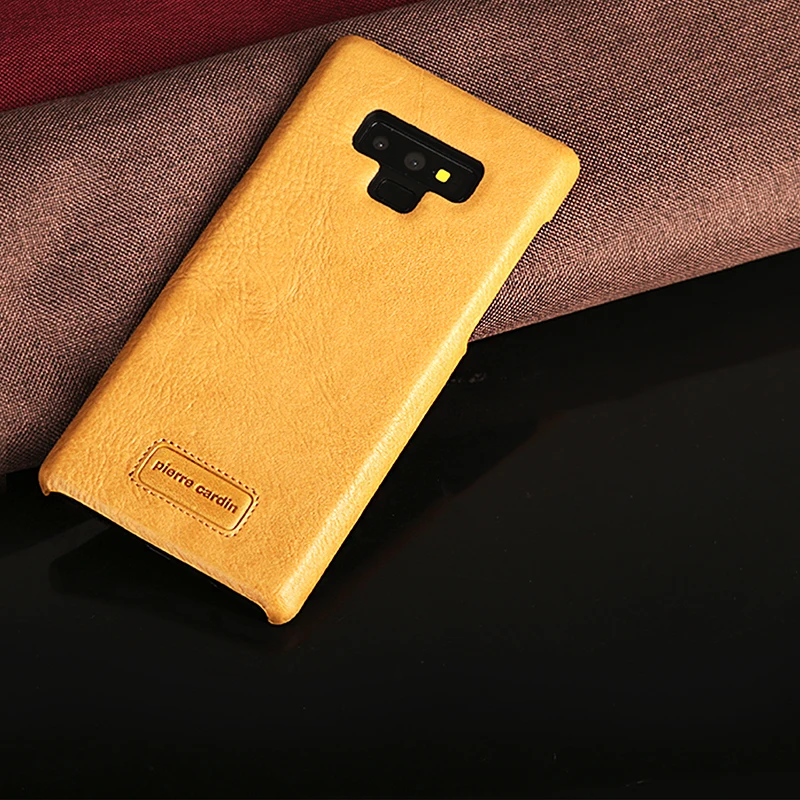 Pierre Cardin Luxury Genuine Leather Case For Samsung Galaxy Note 9 Cover Ultra thin Hard Back |
