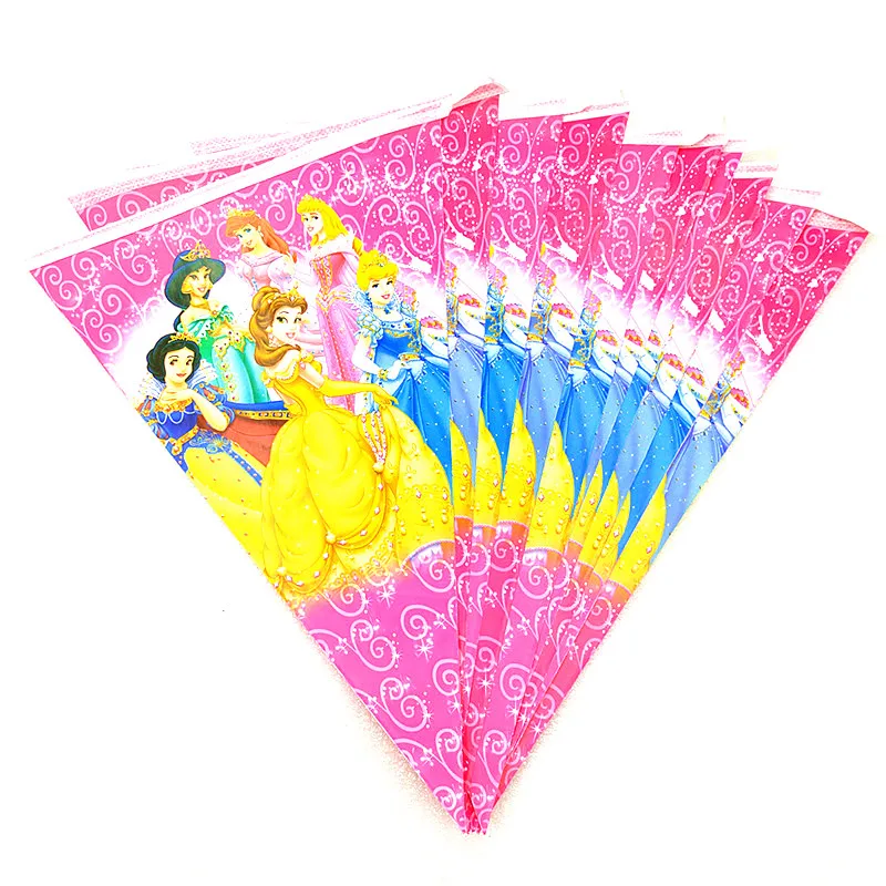 Disney Six Princess 2,5 м флаг 1 комплект баннер в том числе 10 шт. Вымпел Детские флаги для вечеринки по случаю Дня Рождения Печать Белоснежка поставки