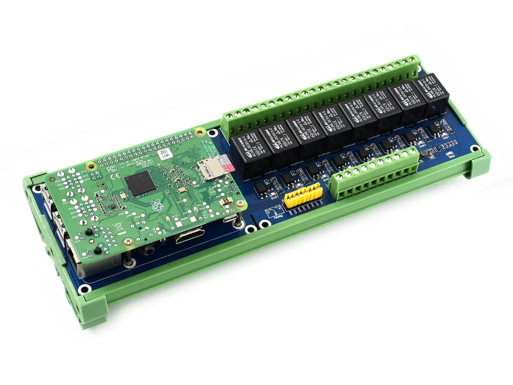 Waveshare RPi релейная плата (B) расширения с 8 канальный реле для Raspberry Pi A +/B +/2B/3B/3B