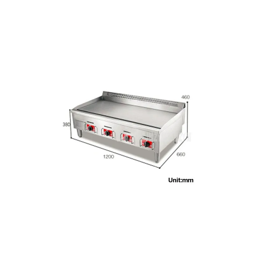 Коммерческая машина для приготовления кальмаров Teppanyaki из нержавеющей стали 1 2 м |