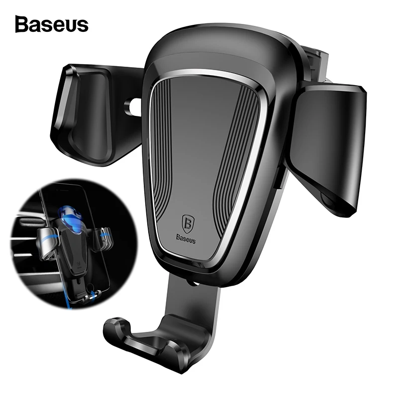 Автомобильный держатель для смартфона Baseus для iPhone 11Pro X 8 samsung S9, держатель для мобильного телефона с вентиляционным отверстием, автомобильный держатель для телефона