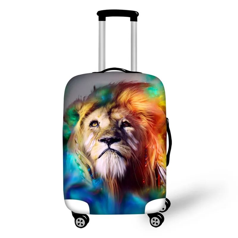 FORUDESIGNS Cool Animal Luggage Cover Elastic Protective for 18-30 Suitcase Dust Waterproof Travel Case Accessories Covers | Багаж и сумки