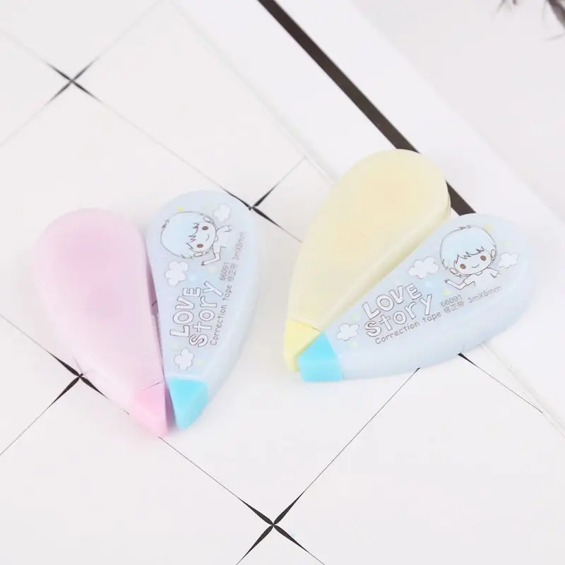 2 шт. Kawaii Девушка роликовый корректор белый из студенческого офиса школьные принадлежности Oct-8A