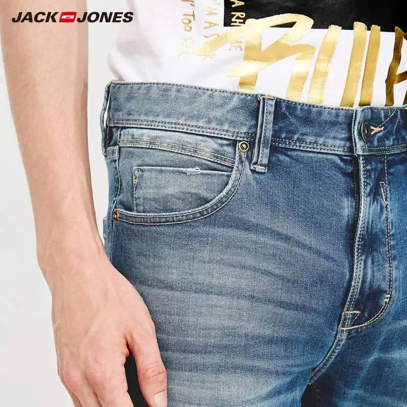 Мужские узкие джинсы JackJones мужские уличная одежда 218332573|Мужские джинсы| |
