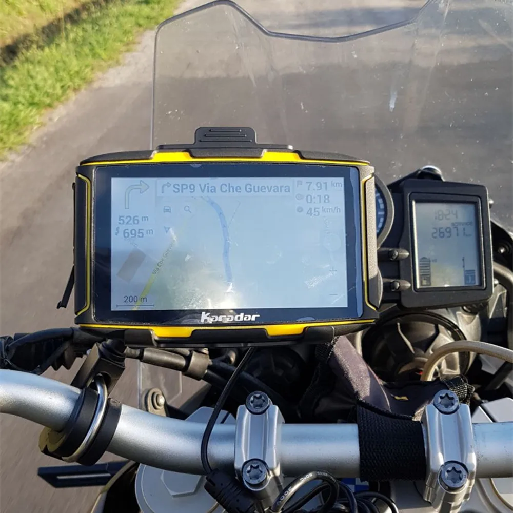 Karadar 5 дюймов Android навигатор мотоцикл Водонепроницаемый DDR1GB MT-5001 gps с Wi-Fi, Play Store APP скачать, Bluetooth 4,0