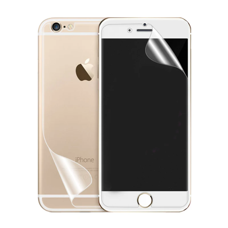 

Для iphone 6 s 6 s plus HD прозрачная передняя защита для ЖК-экрана задняя крышка Защитная ПЭТ пленка экран для экрана Аксессуары для смартфонов