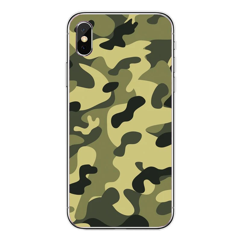 Горячая темно-десантники камуфляж классический Жесткий ПК для iPhone X 10 7 7 плюс 6 s 8 плюс 5 5S 5c SE XR XS Max телефона чехол - Цвет: Бежевый