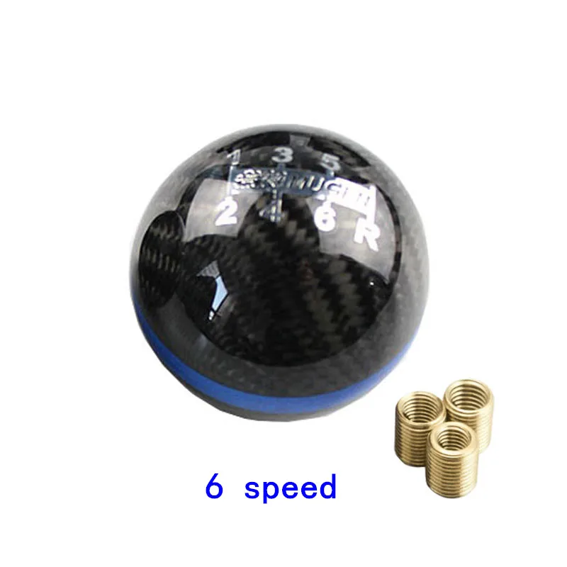 Black Blue 6SMT RASTP-Mugen углеродное волокно Ручной Спорт 6 скоростей и 5 скоростей гоночный рычаг переключения передач для Honda Acura/TOYOTA/NISSAN RS-SFN013 - Название цвета: Black Blue 6SMT
