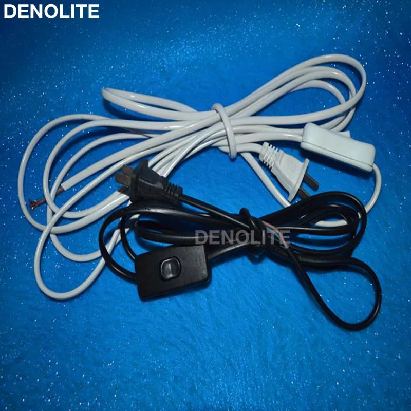 Шнур питания для лампы линия включения/выключения 303 2 контактный плоский шнур с